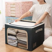 Foldable Clothes Storage Box Steel Frame