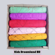 ৬ পিসের বক্স বেবি নকশী কাঁথা ২৪/৩০ ইঞ্চি সাইজ